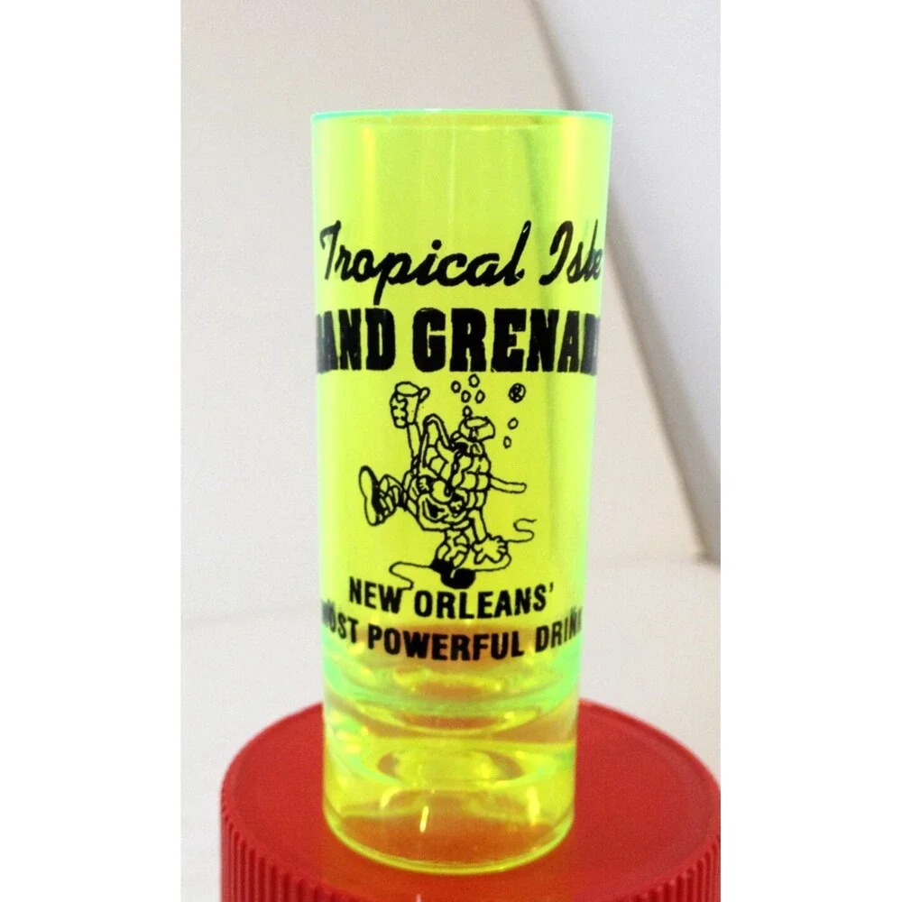 New Orleans Tropical Isle Hand Grenade Souvenir Shooter Shot Glass Most Powerful